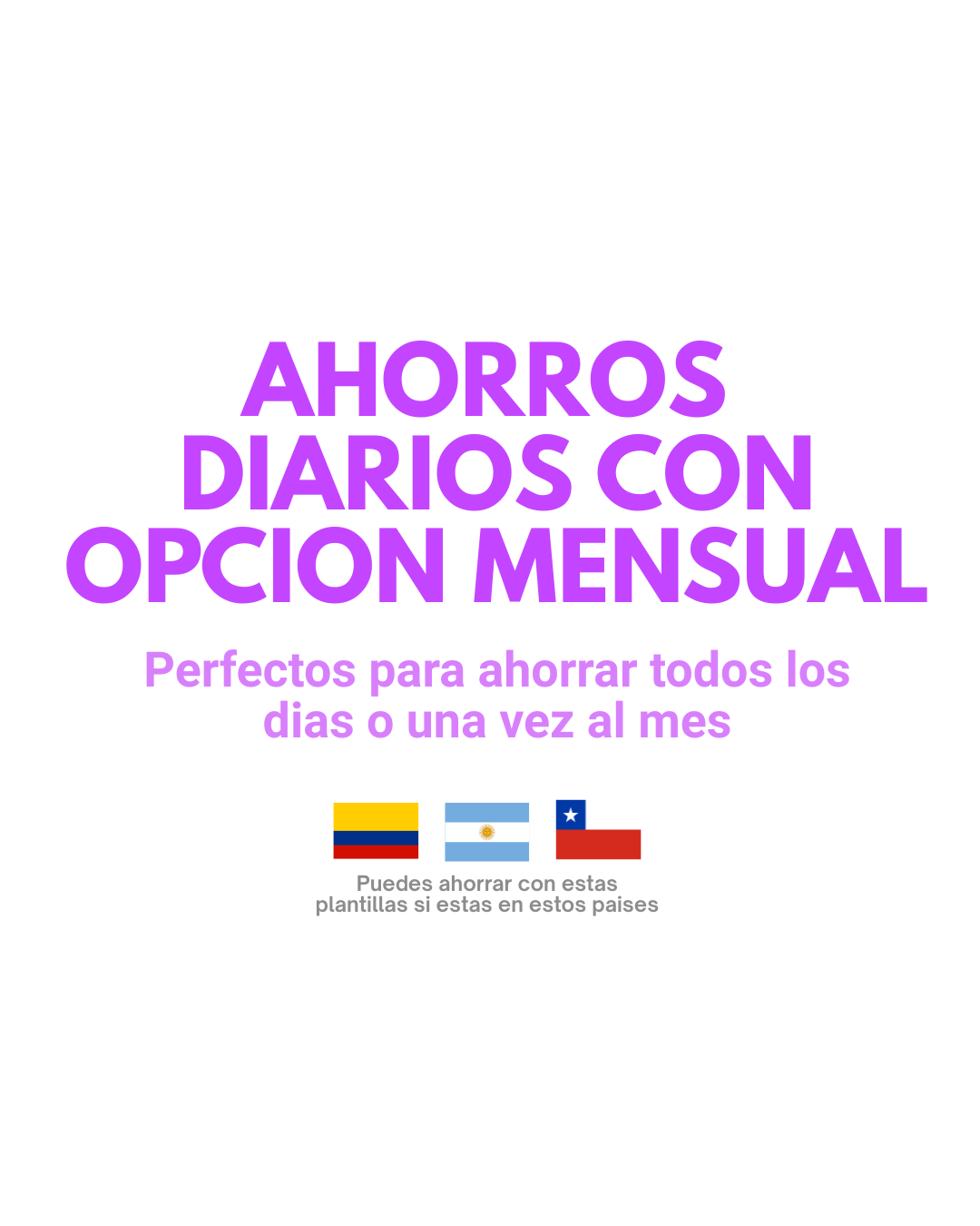 PLANTILLAS DIARIAS CON OPCION MENSUAL