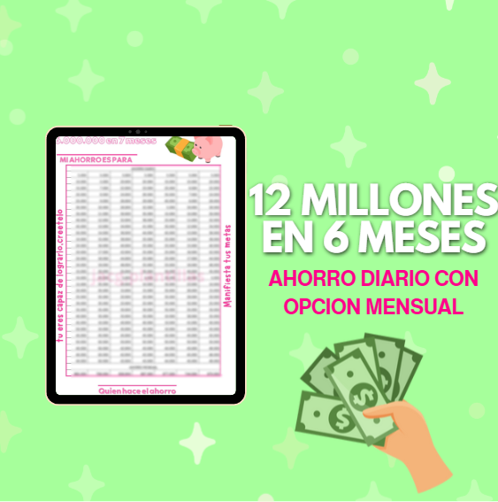 12 Millones en 6 meses