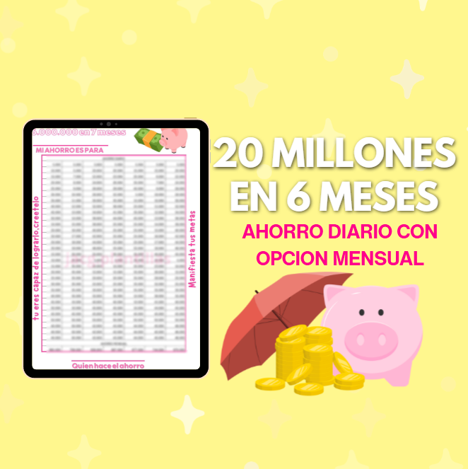 20 Millones en 6 meses