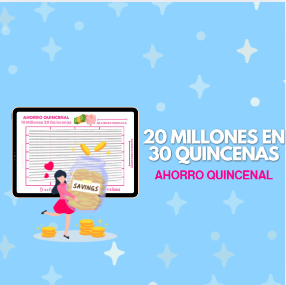 20 millones en 30 quincenas