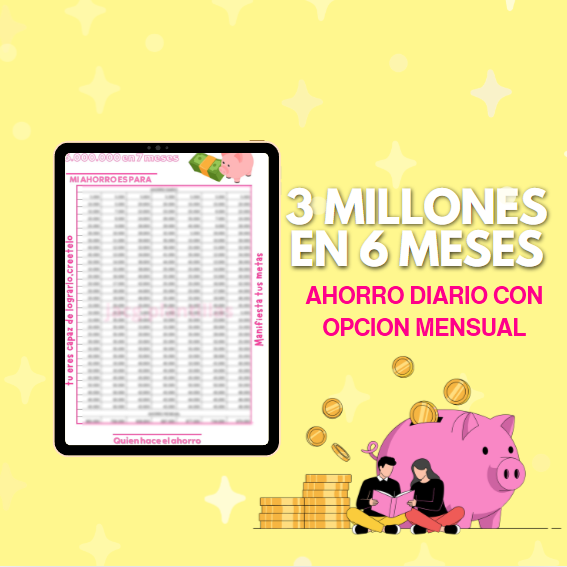 3 Millones en 6 meses