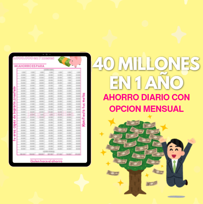 40 Millones en 1 año