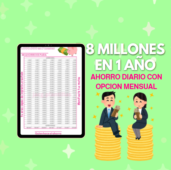 8 Millones en 1 año