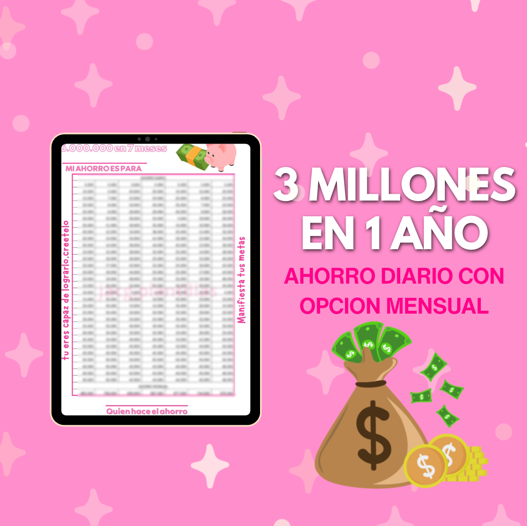 3 Millones en 1 año