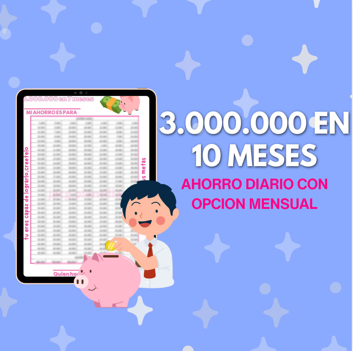 3.000.000 en 10 meses