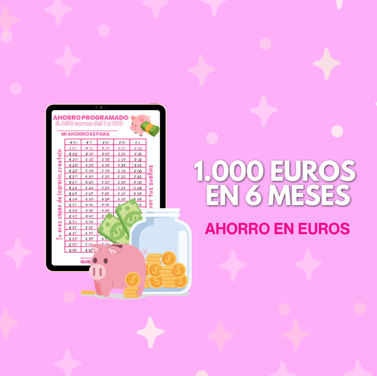 1.000 euros en 6 meses