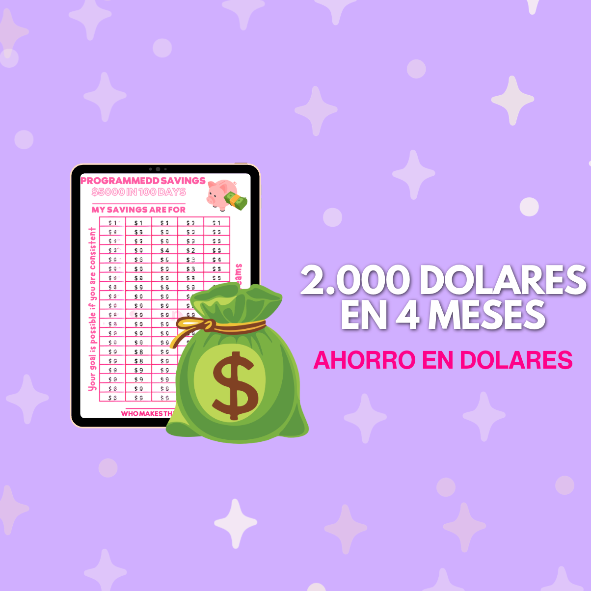 2.000 dólares en 4 meses