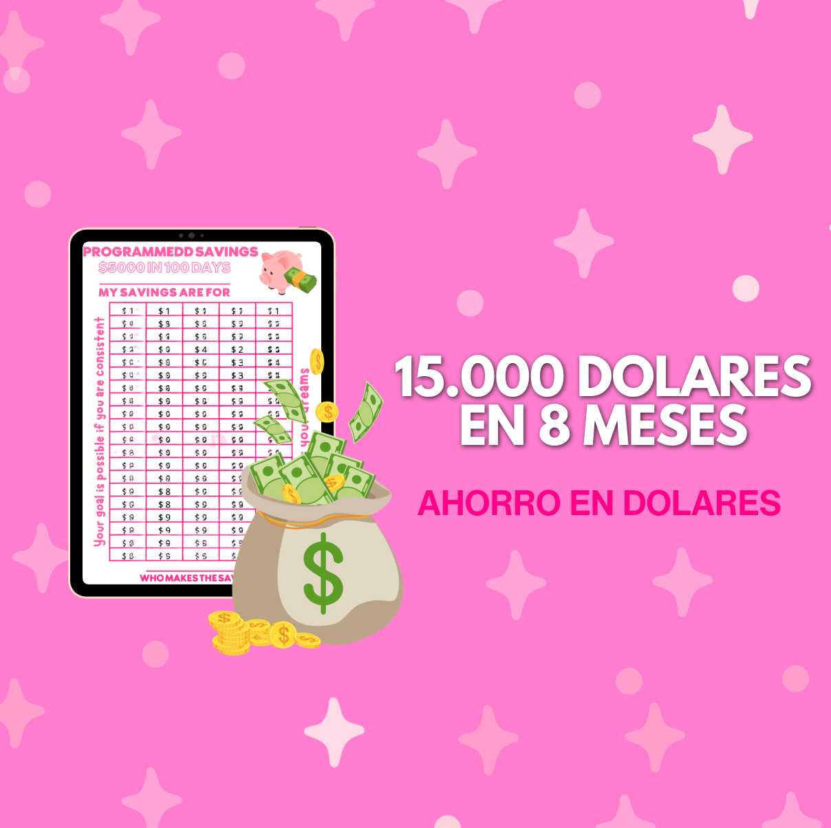 15.000 dólares en 8 meses