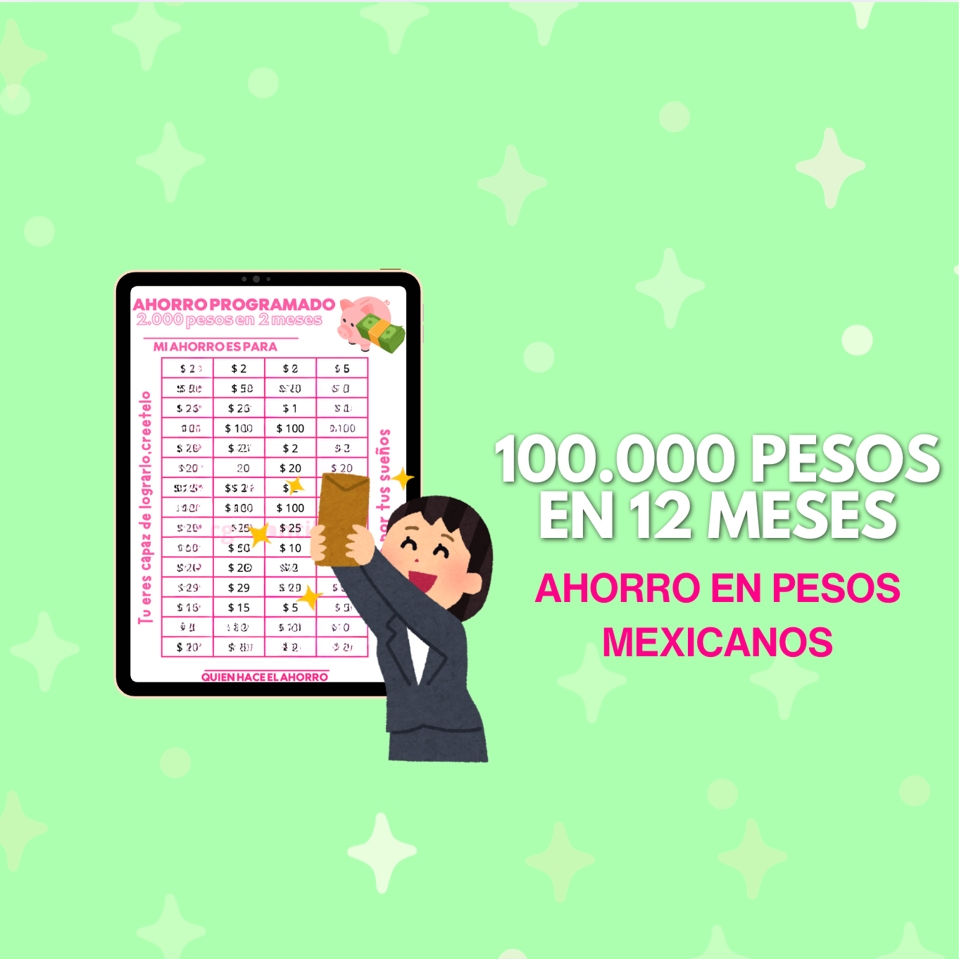 100.000 pesos mexicanos en 12 meses