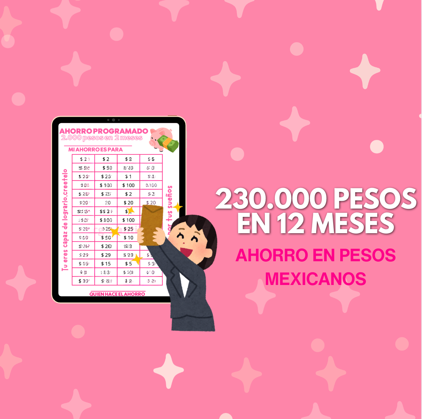 2300.000 pesos mexicanos en 12 meses