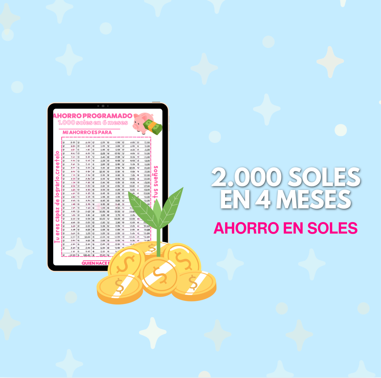 2.000 soles en 4 meses