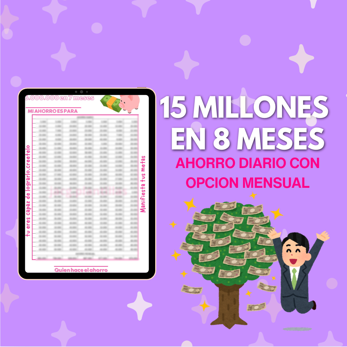 15 millones en 8 meses