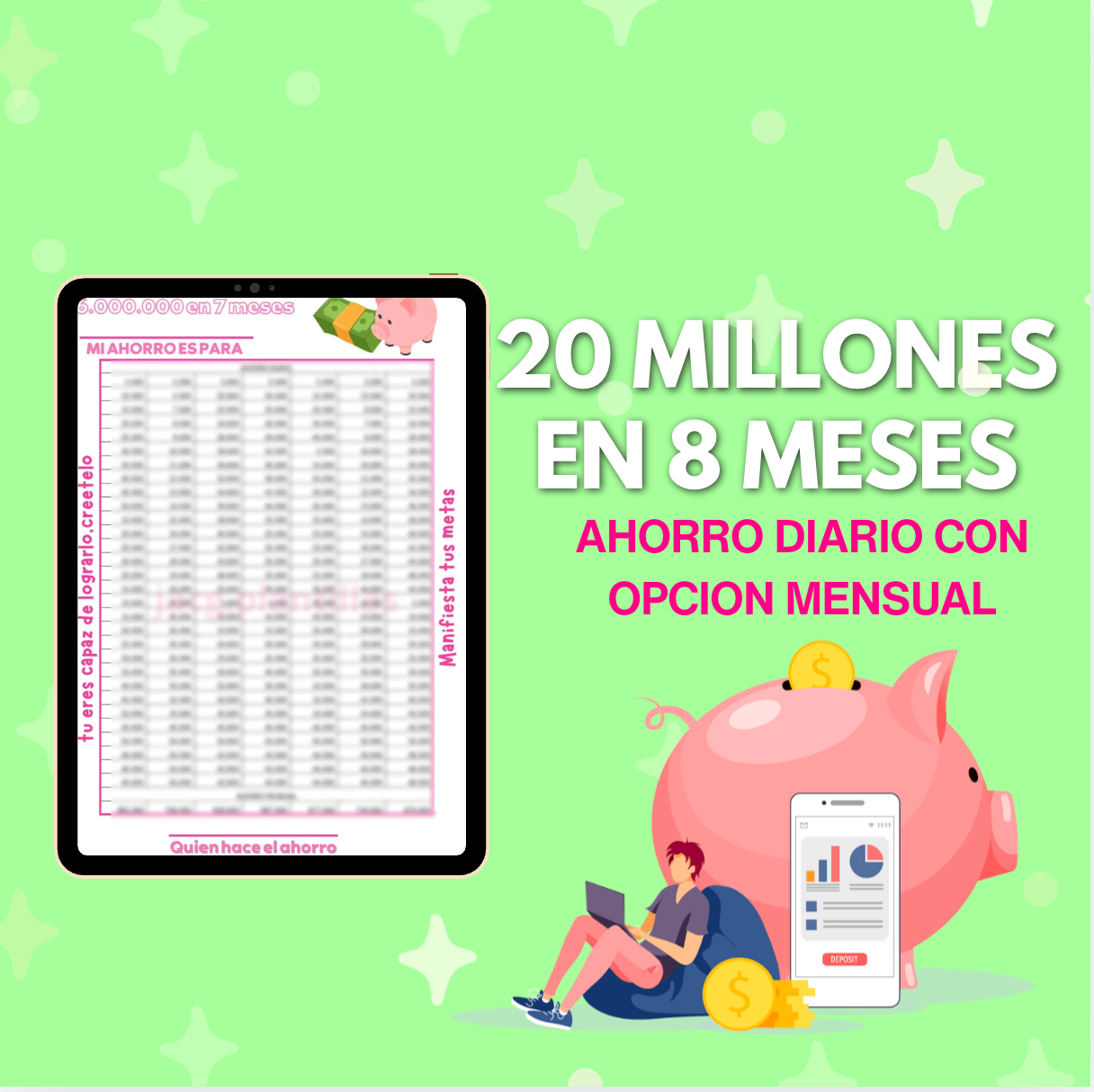 20 Millones en 8 meses